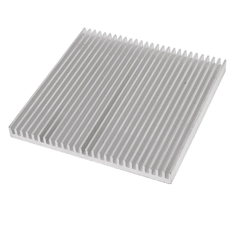 1-częściowy srebrny aluminiowy radiator 80x80x7 mm do chłodzenia IC LED, chłodnicy elektronicznej, rozpraszania ciepła chipsetu