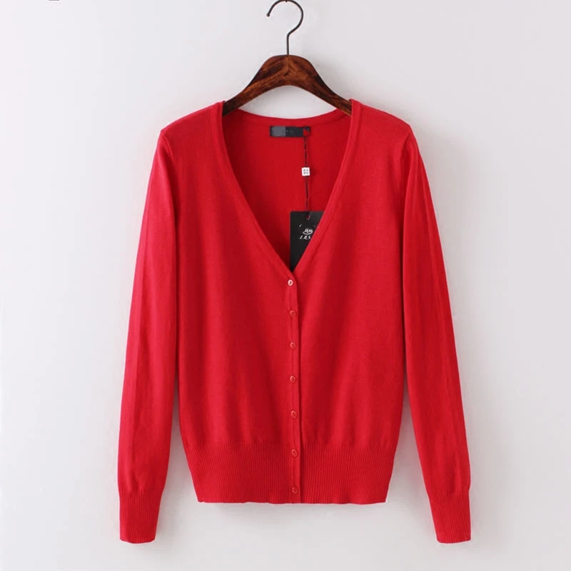 Sweater Women Cardigan Knitted Sweater plus size Female Casual V-Neck Woman Cardigans Tops 4XL 5XL