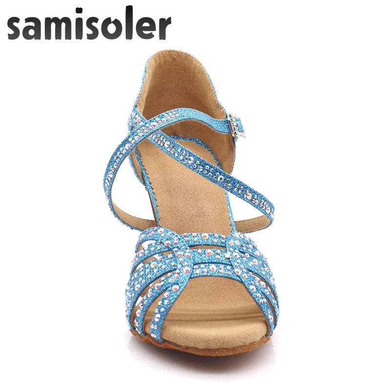 Samisoler salsa shoes Latin Dance Shoes ballroom dance shoes ballroom latin dance shoes Rhinestone Ballroom Shoes latin shoes