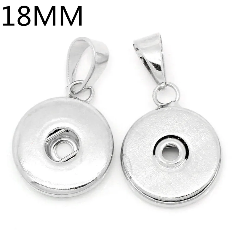 Hot sale Fashion Simple 12mm/18mm charm snap buttons Fittings charms earrings for make snap jewelry wholesale