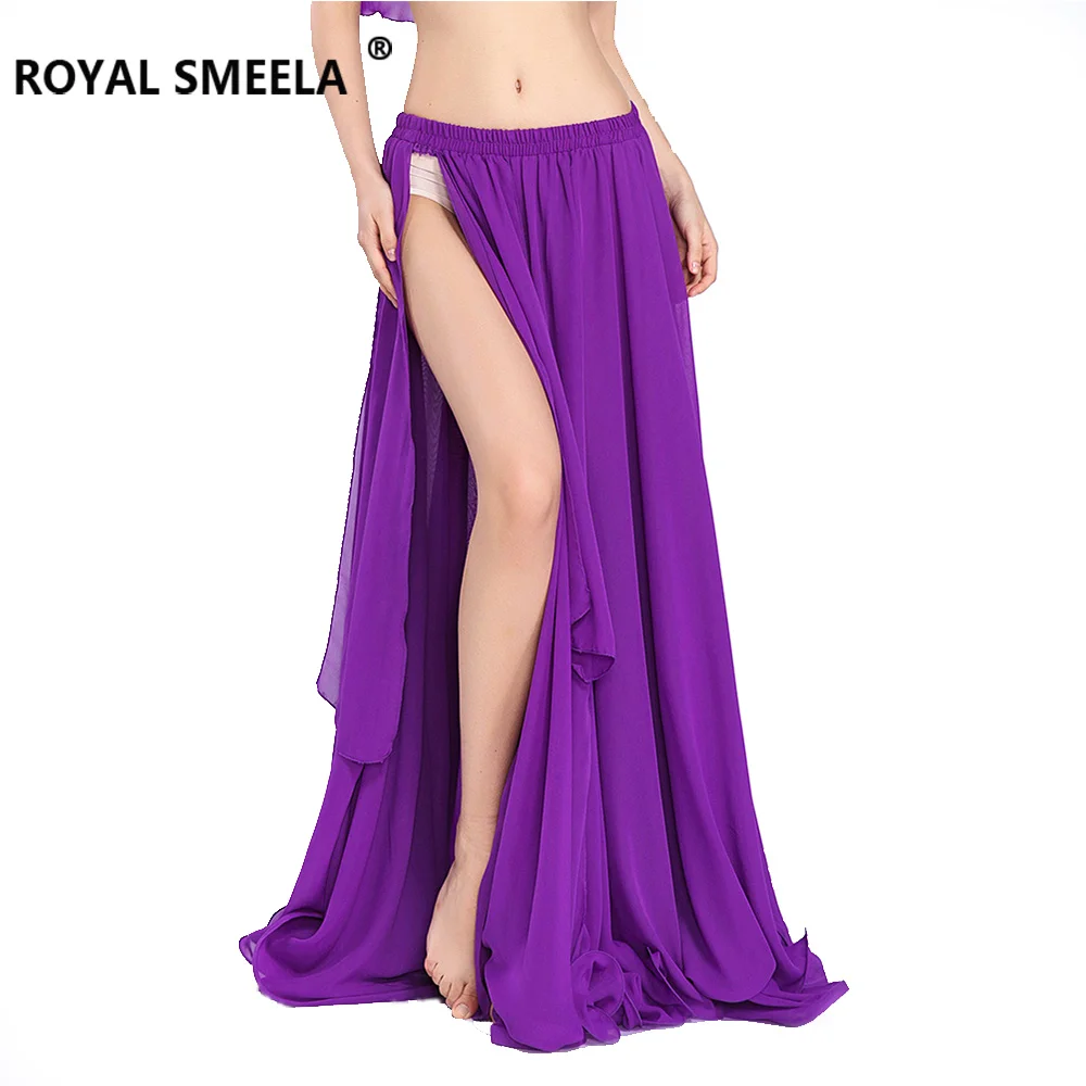 Big swing skirt sexy belly dancing skirts women tribal belly dance costume bellydance dress split performance practice clothes