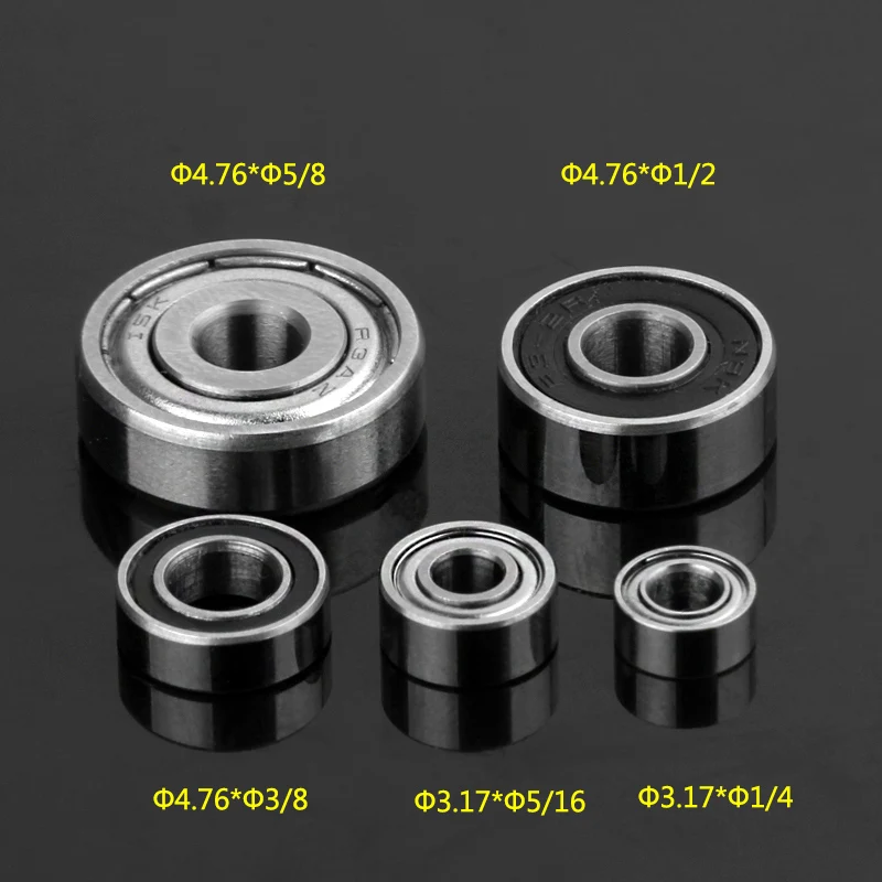 5 Stück Lagerdurchmesser Schrägkugellager 3,17 x 1/4 3,17 x 5/16 4,76 x 3/8 4,76 x 1/2 4,76 x 5/8 Arden Fräser