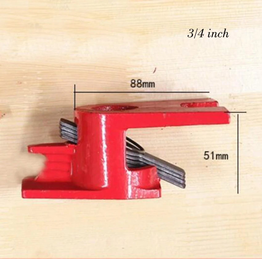 1/2 3/4 inch Heavy Duty Pipe Clamp Woodworking Wood Gluing Pipe Clamp Pipe Clamp Fixture Carpenter Woodworking Tools