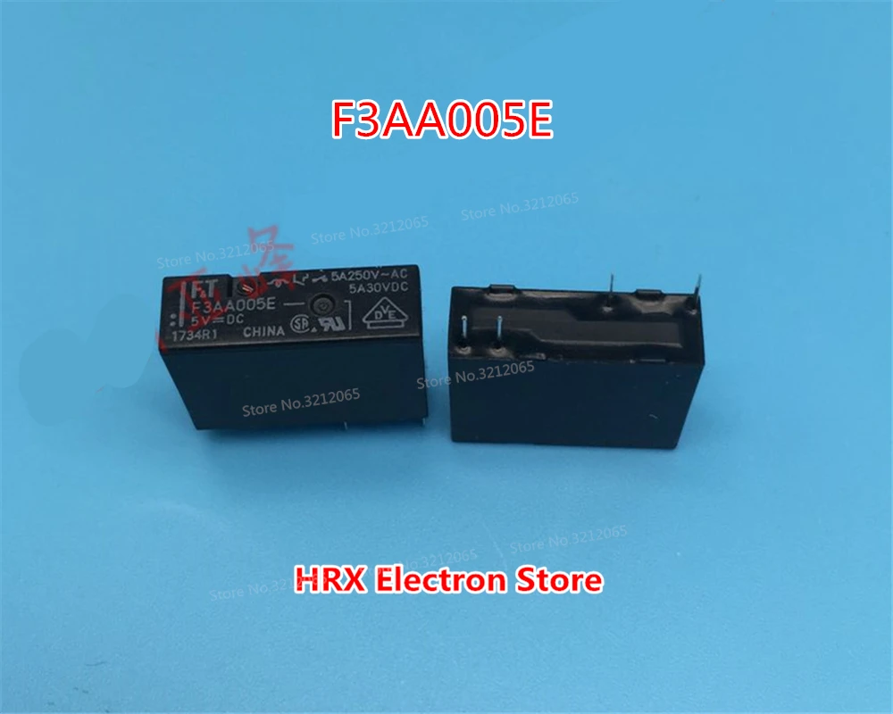 10PCS/LOT Relay F3AA005E 5V F3AA012E 12V F3AA024E 24V 5A 4PIN New Original