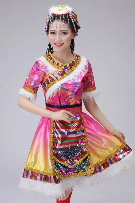 

New Tibetan dance clothing sleeves clothing female performance costumes national water sleeves costumes