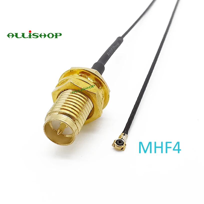 MHF4 to RP SMA U.FL IPX M2 MHF4 to RP-SMA Female for Mini PCI 0.81mm For 7260NGW 8260NGW M2 Card Intel WIFI Board