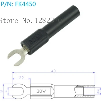 [SA] FK4450 4mm socket adapter inserts turn Y Y Fork-4mm Female Adaptor  --50pcs/lot