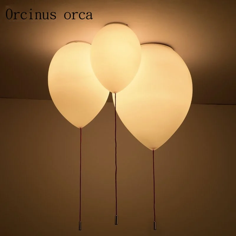 Modern minimalist Mini balloon ceiling lamp bedroom room study  balcony restaurant  creative living room children's room  lamps