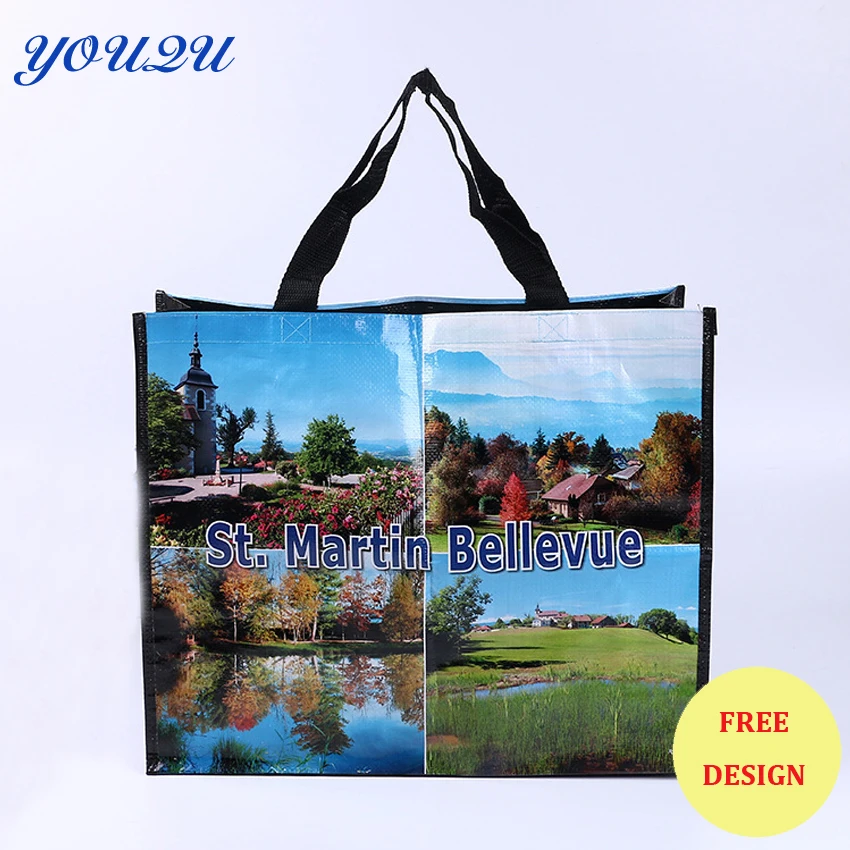 PP woven recycle shopping bag pp woven shopping bag