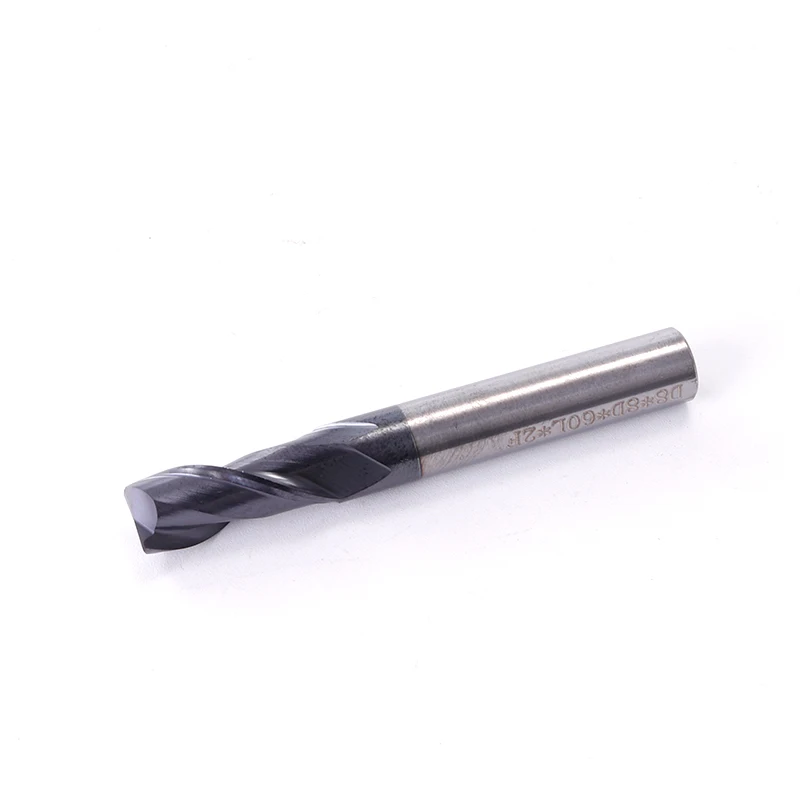 ZGT Metal Cutter Endmill HRC55 2 Flute Milling Tools Alloy Carbide Tungsten Steel Milling Cutter End Mill 3mm 4mm 5mm 6mm 8mm