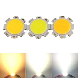 10 sztuk/partia Ultra jasne źródło światła 7W Chip COB LED 21-24V DC ciepłe naturalne zimne białe oświetlenie 700LM 28mm okrągła żarówka