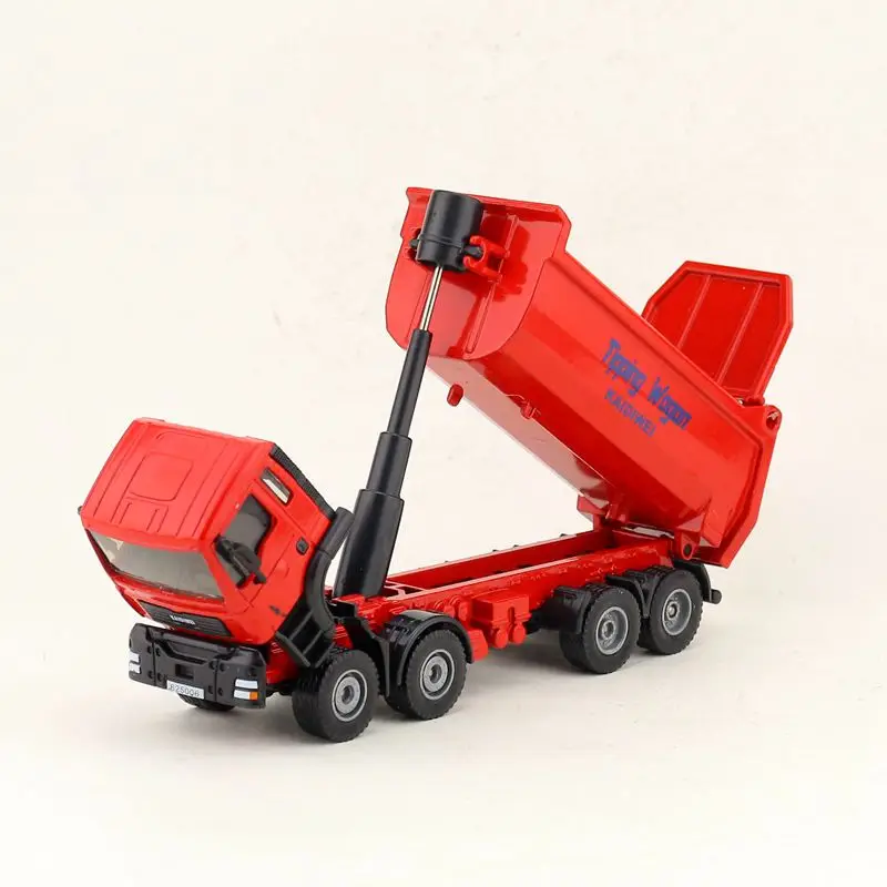 High quality 1:50 dump truck alloy model,simulated die cast metal engineering model,children\'s fun toy gift,free shipping