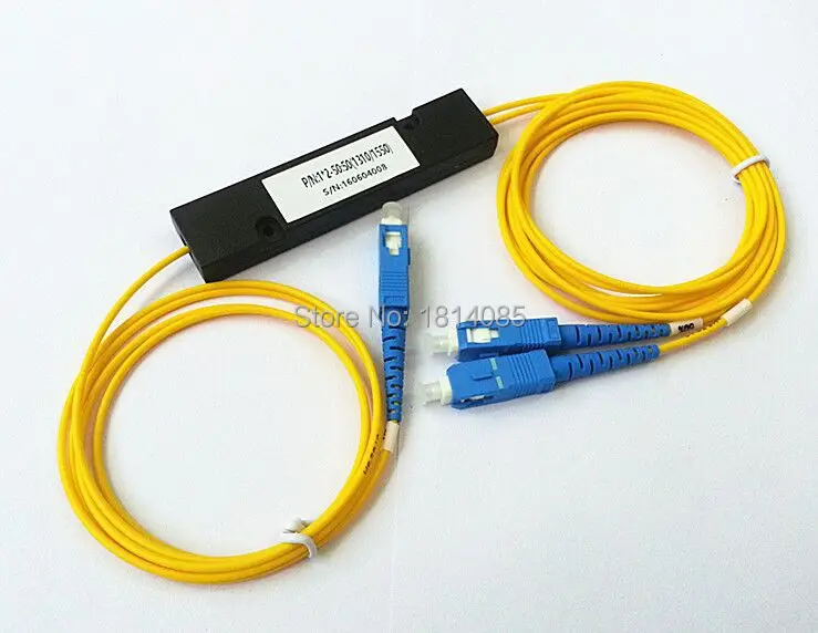 

Hot Sale 3.0mm 2x2 50:50 Coupling ratio SM Dual Window Fiber optic Splitter with SC/UPC FBT2x2Splitter