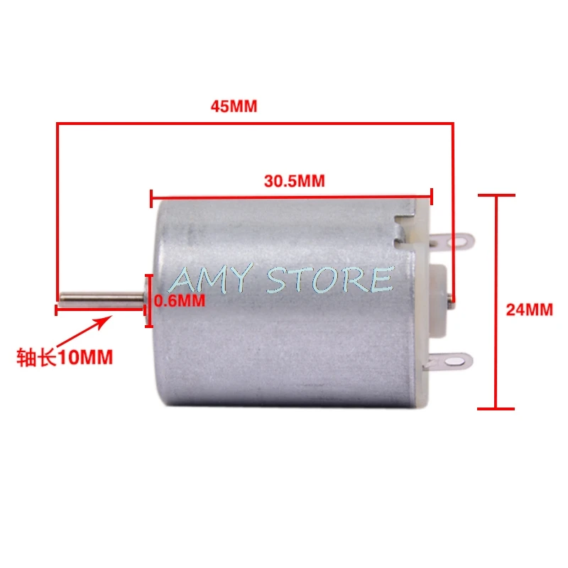 Mini Motor R280 DC de alta velocidad, juguete magnético fuerte, barco, modelo de coche, motores DIY, DC 3-12V, 5000-15000RPM