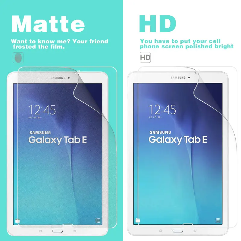 Front Glossy Clear HD Film For Samsung GALAXY Tab E T560 9.6