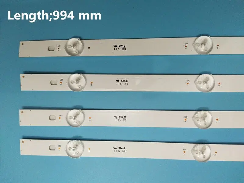 (Nuevo Kit) 8 Uds tira de LED para iluminación trasera para TV 49UJ630V 49LJ5500 NC490DUE-AAFX1-41CA GAN01-1294A-P1 GAN01-1295A-P1