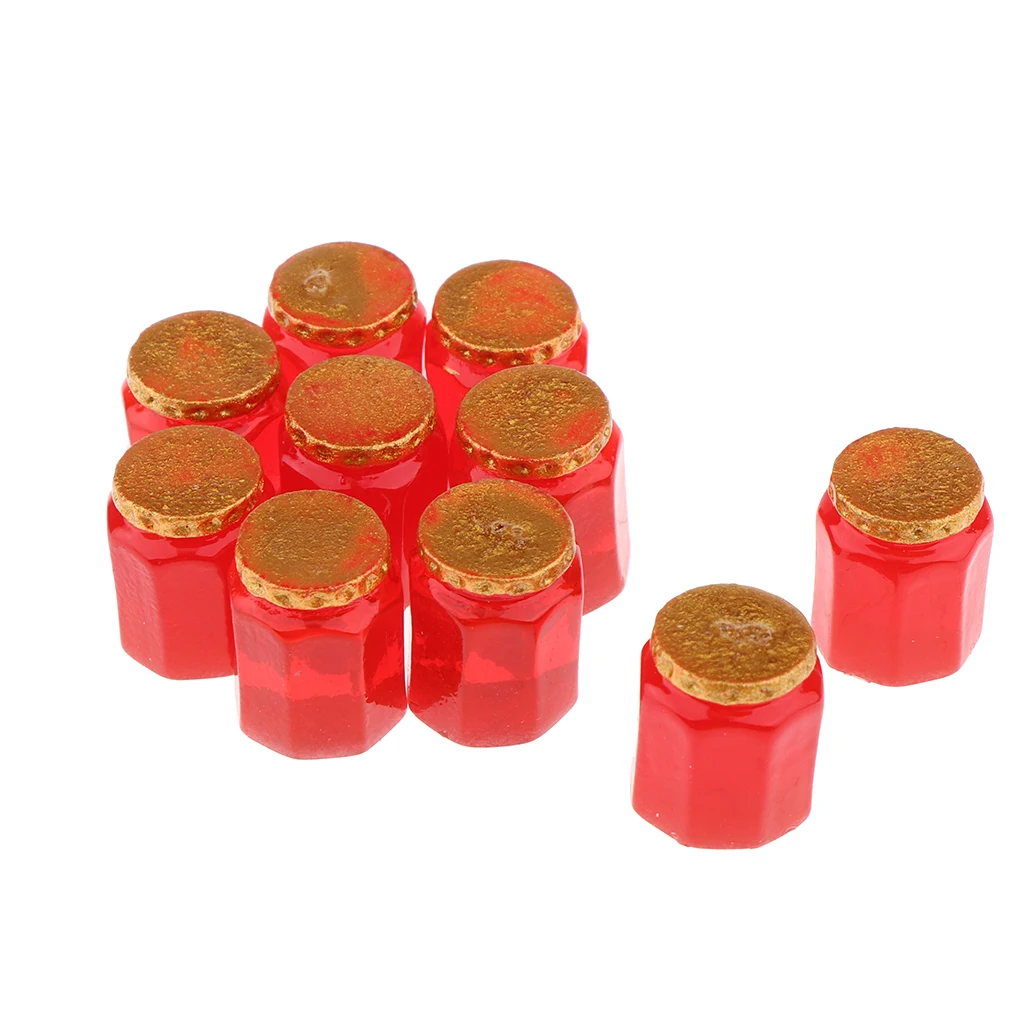 Mini Pot de miel en résine miniature, ornement de bureau de jardin féerique mignon, Micro paysage, décoration artisanale DIY, 5/10 pièces  15