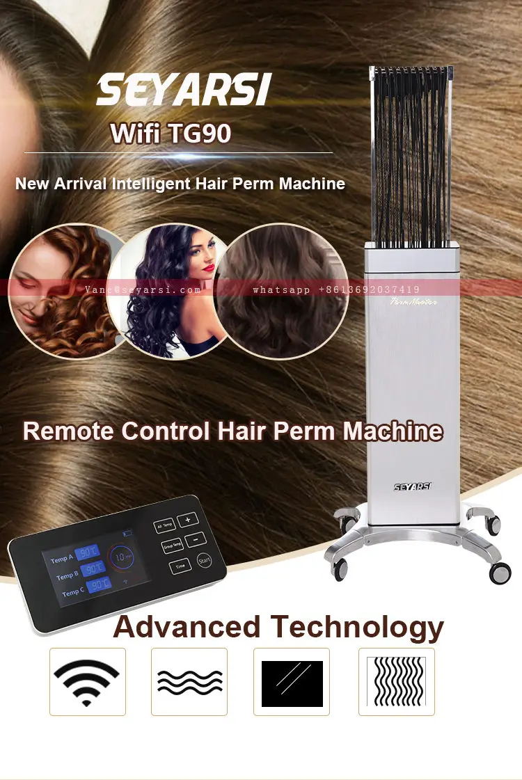 New 24V hair perm machine, digital hair perm machine, salon machine, Advanced Version, silver color