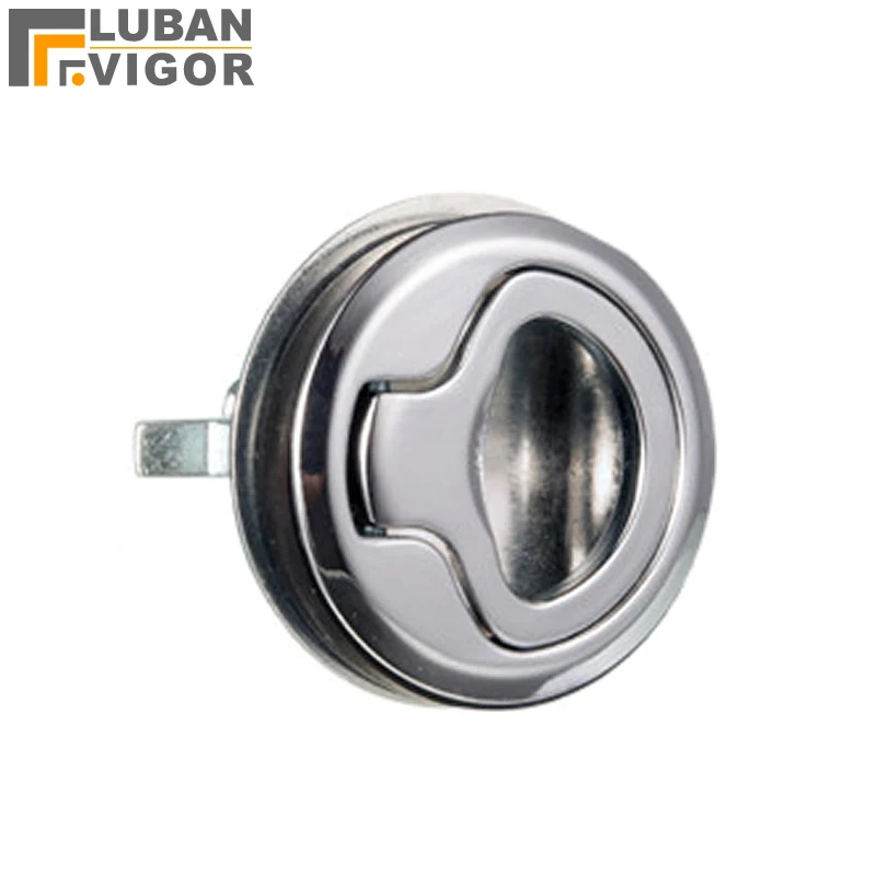 Factory outlets, Pull ring lock, MS739-3 panel cabinet lock ,Surface chrome plated,Industrial round cabinet lock