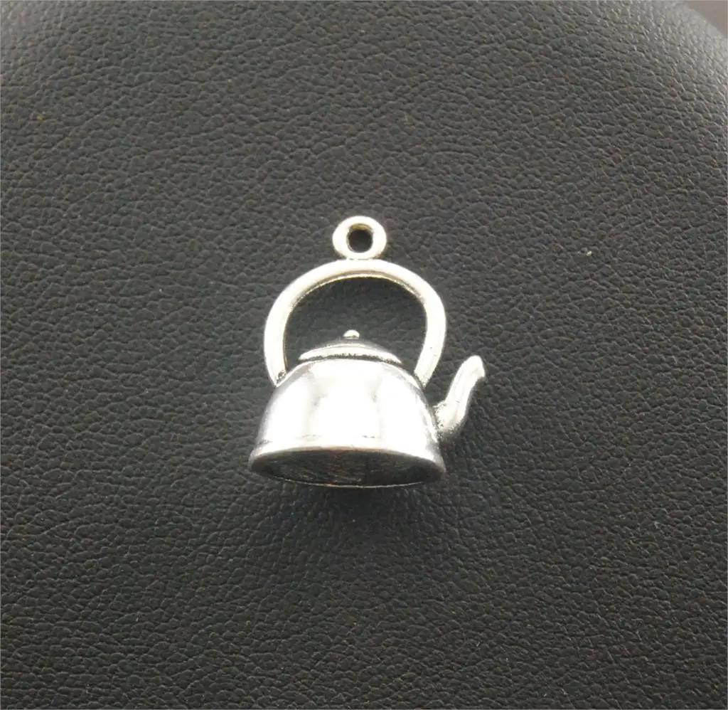 10pcs Tibetan Silver Color Lovely 3D Teapot Charm 10x14x20mm Jewelry  Making DIY Handmade Craft  A67