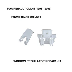 KIT de CLIP de reparación de regulador de ventana para RENAULT CLIO II, CLIP de reparación de regulador de ventana frontal, lado izquierdo o derecho, 1998-2006