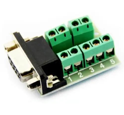 1pcs DB9 female adapter signals Terminal module RS232 to Terminal