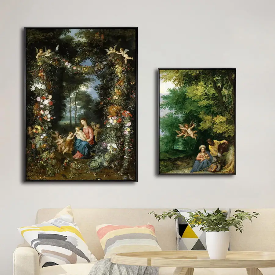 Home Decoration Print Canvas Art Wall Pictures Canvas Painting  Poster Paitings Netherlandish Pieter Brueghel The Elder Flowers