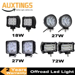 2pcs Offroad LED Light Bar Flood Spot Combo Beam Spotlight 12V 24V For Jeep ATV UAZ SUV 4WD 4x4 Truck Tractor LED Work Light