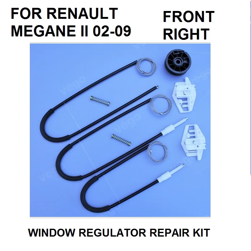 

CAR WINDOW REGULATOR REPAIR KIT FOR RENAULT MEGANE II 2 FRONT RIGHT 2002-2009 NEW
