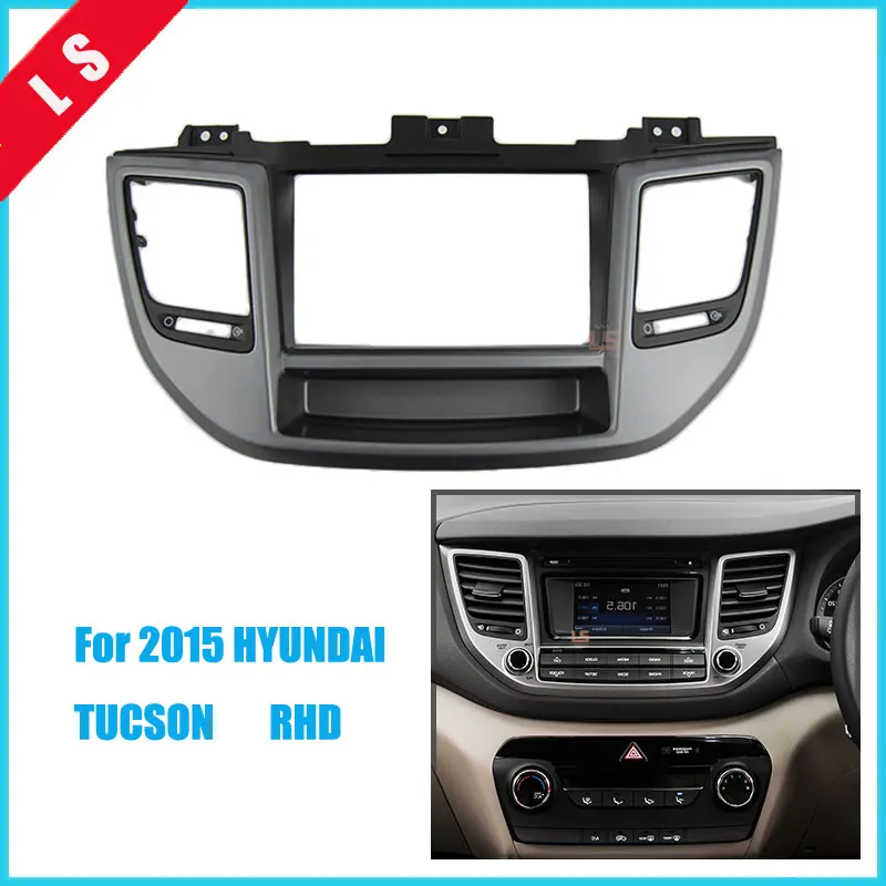 

Double Din Car refitting Stereo Radio Fascia Panel Kit for 2015 HYUNDAI TUCSON(RHD)2 DIN,Install Frame CD Trim Dash Mount 2din