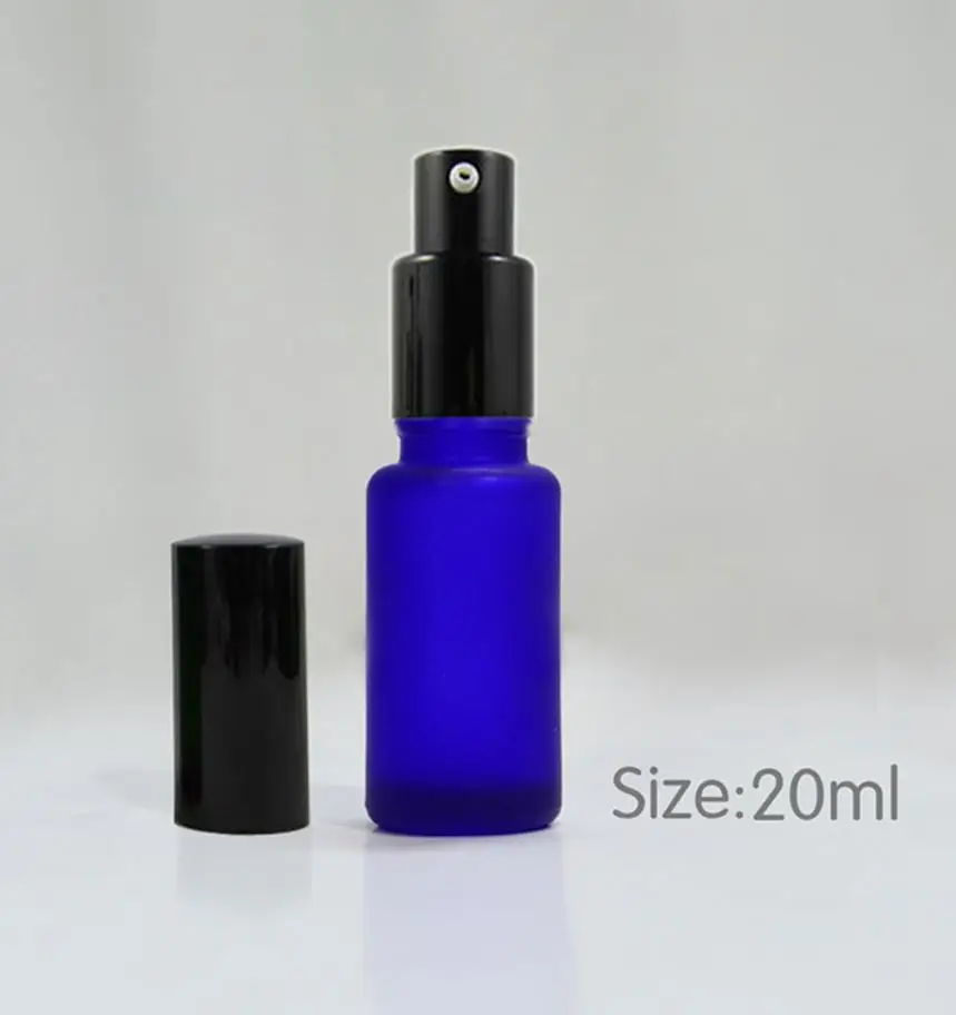 

wholesale high quality 20ml matte glass bottle, wholesale 100pcs/lot 4 color premium emulsion bottle glass jar