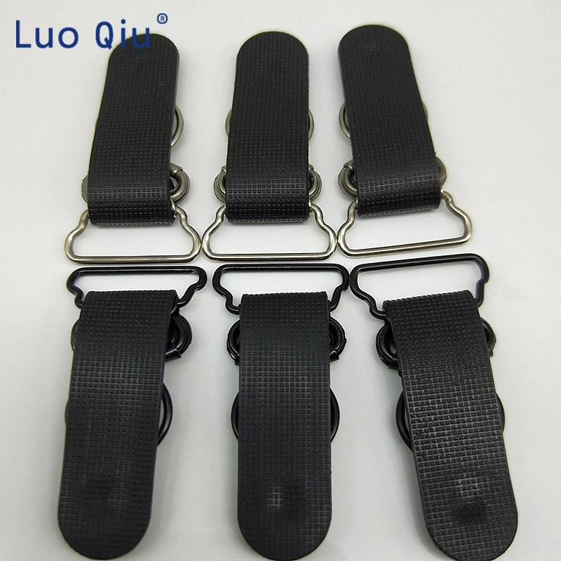 Clip chupete metal Black Metal+PP  Garter Clip  Removable buckle Garment Accessories Stockings clips 30 pcs/lot  20mm 0.8 Inch