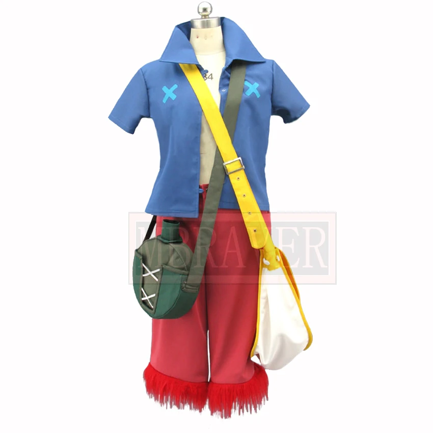 Film Strong World Monkey D Luffy Cosplay Costume Custom Made Any Size