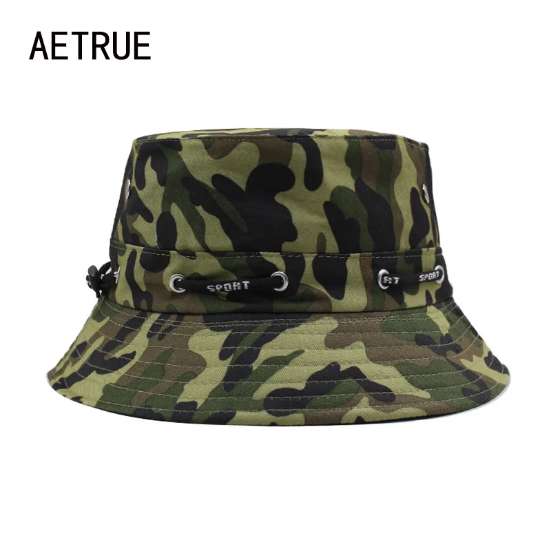 2020 Brand Men Bucket Hat Women Bob Caps Panama Camouflage Sad Boy Flat Hats For Men Cap Snapback Cotton Boonie Sun Bucket Hat