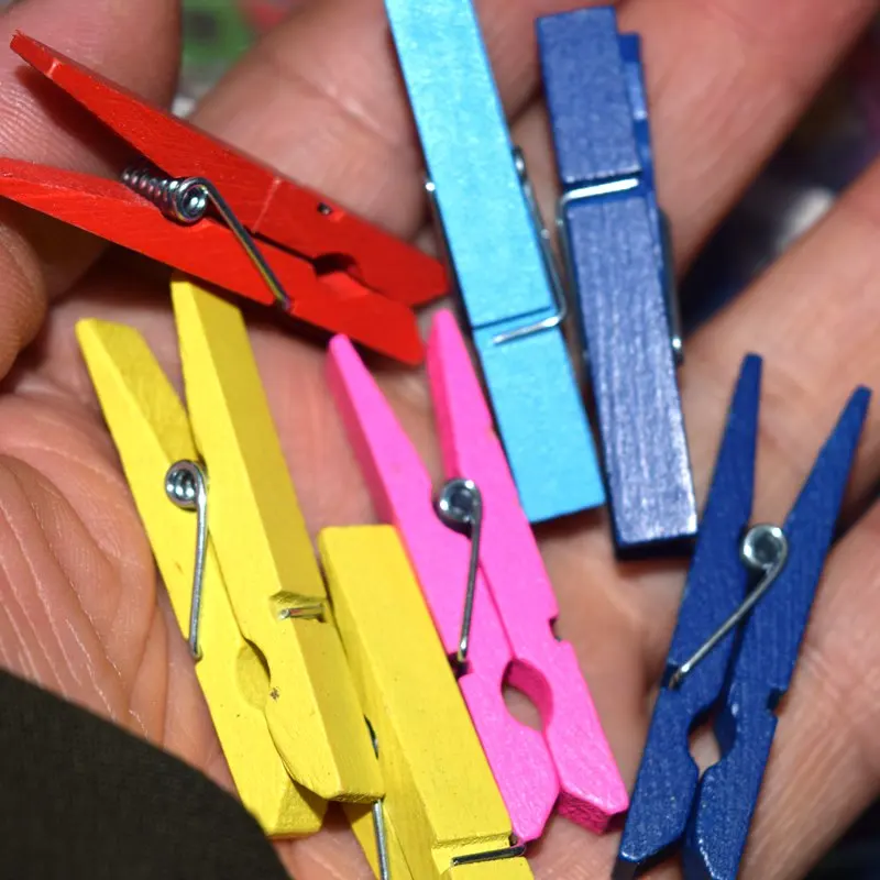 10-50 Teile/paket Heißer Verkauf Mini Natürliche Holz Kleidung Foto Papier Peg Pin Wäscheklammer Handwerk Clips Schule Büro Schreibwaren 19331 – Detail 16