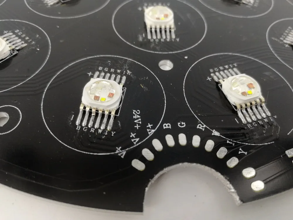 Led Par Light 18x18w RGBWA UV 6in1 LED Board piastra in alluminio + perline lampada parti di riparazione modulo Led fai da te