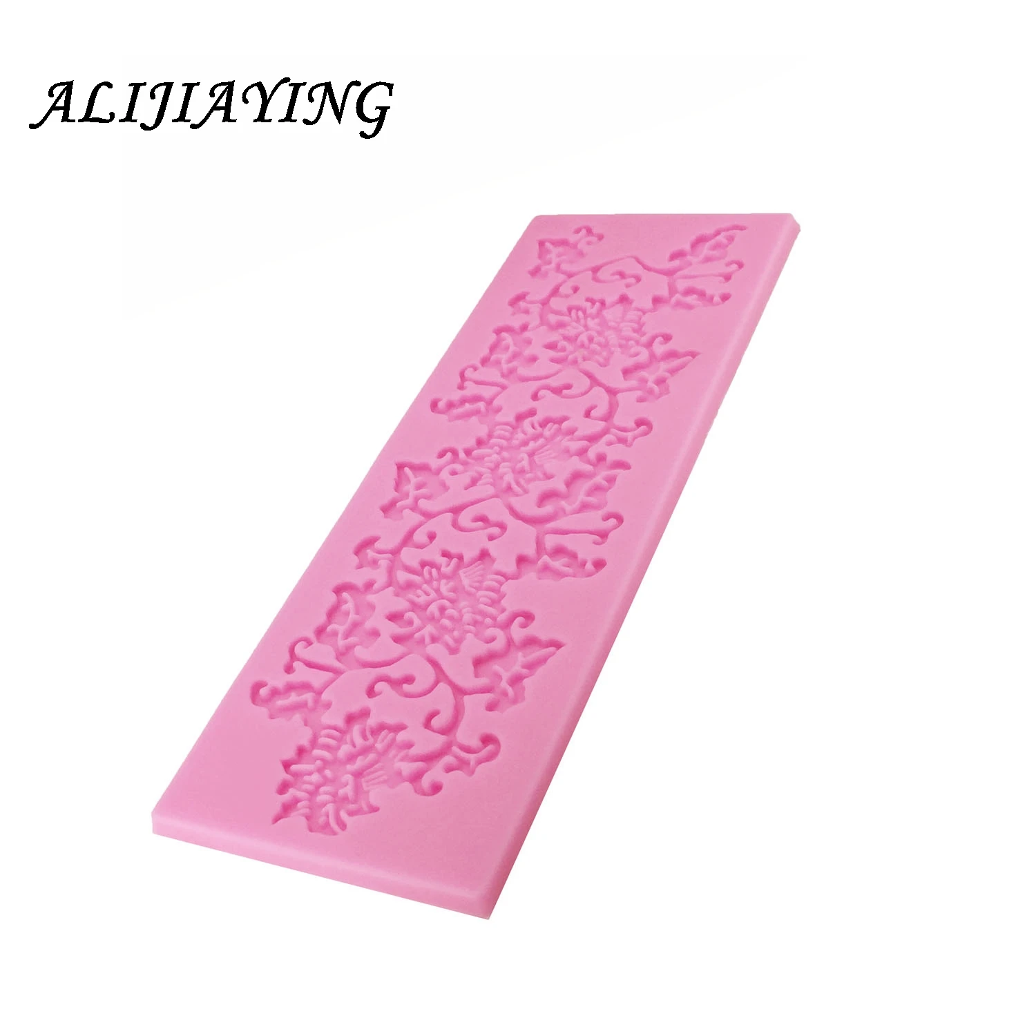 1Pcs Lace Mat Pad Fondant Flowers Decoration Silicone Mold Surafcraft Bakeware Baking Tools Cake Decorating Lace Mold D0774