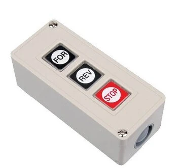 3 Push button switch Control button electric switch three position button FOR REV STOP Sliding gate