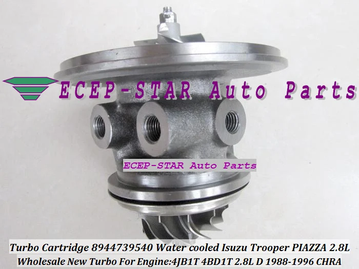 Water Cooled Turbo Cartridge CHRA Core RHB5 VI58 8944739540 8970192920 For ISUZU Trooper 4JB1T PIAZZA 1988-96 4BD1-T 4BD1T 2.8L