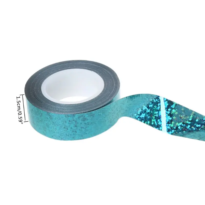 Rhythmic Gymnastics Decoration Holographic Glitter Tape Ring Artistic Stick Accessories