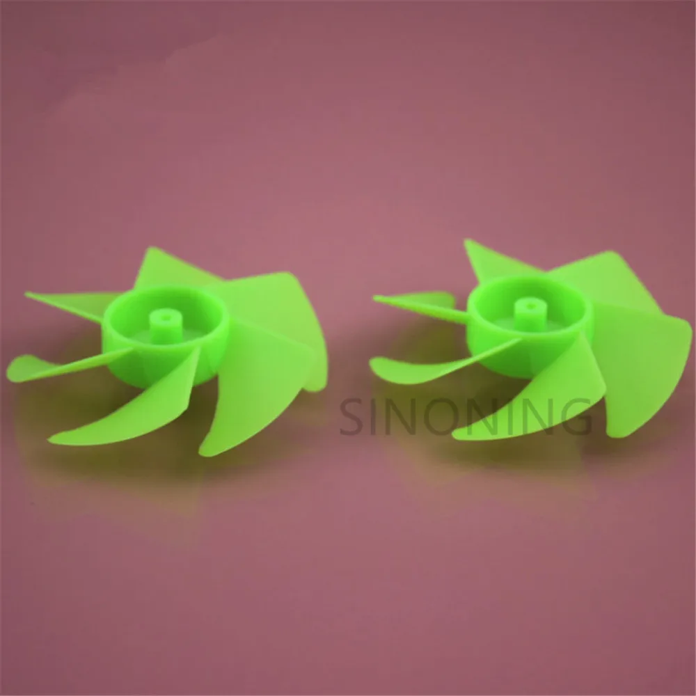 10 PCS 2A Green turbofan propeller six-blade paddle blade leaf blade technical building block