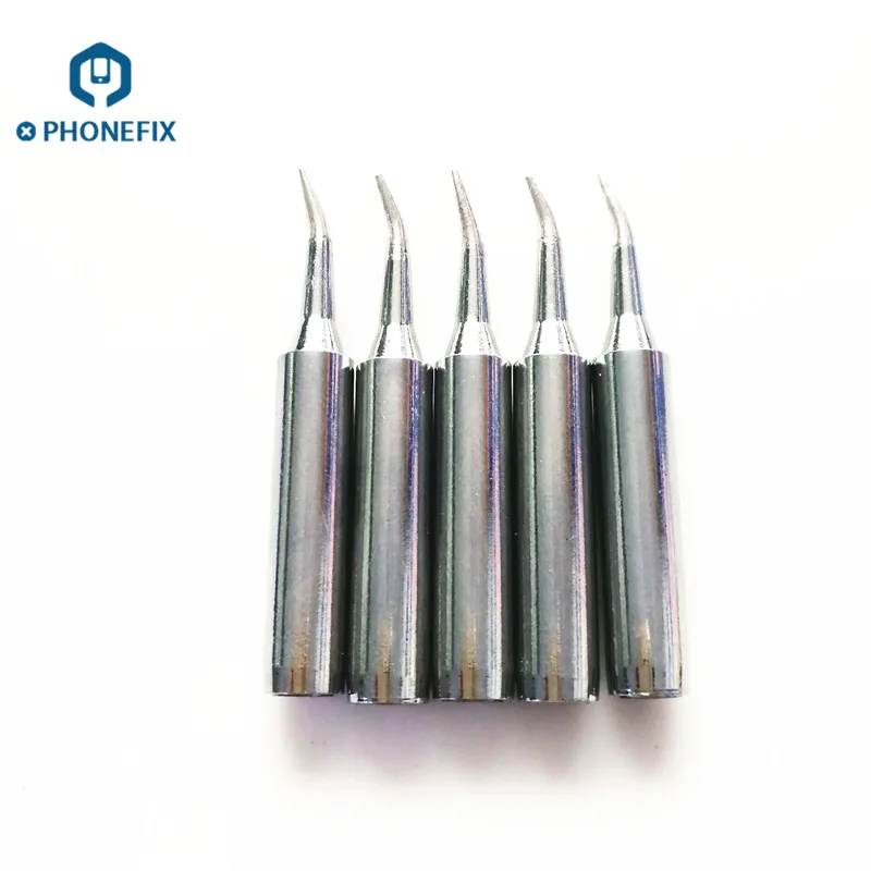 5pcs/lot 900M-T-S Soldering Iron Tips Angle Head Soldering Iron Head for Phone PC Tablet Motherboard Welding Tools
