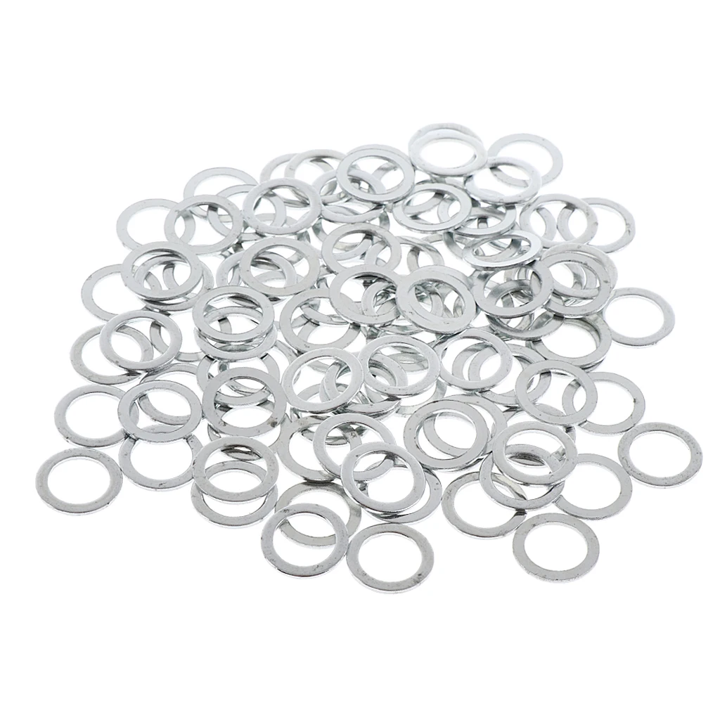 100Pcs Heavy Duty Zilver Snelheid Ringen Longboard Lager Ringen Buiten Skateboarden Accessoires