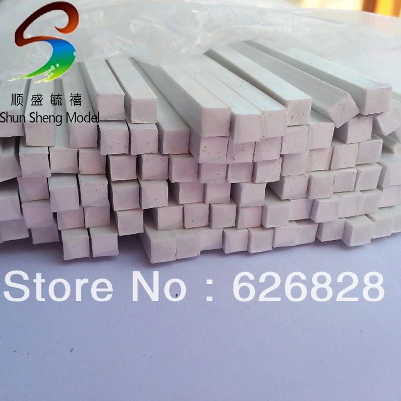 

50pcs 5.0*5.0mm square stick ABS Plastic pipe B01-005 50cm