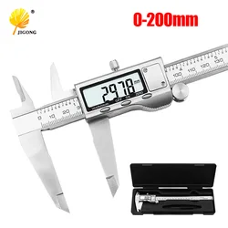 Aço inoxidável Digital LCD Caliper, Digital Vernier Caliper, Caixa de varejo, 8 