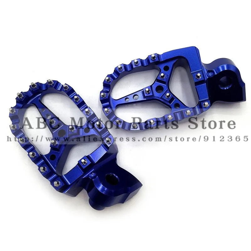 MX Wide Foot Peg Rest Pedal For YZ YZF WRF YZ85 YZ125 YZ250 TZ250F YZ450F TZ426F WR250F WR426F WR450F WR400F Motocross Enduro SM