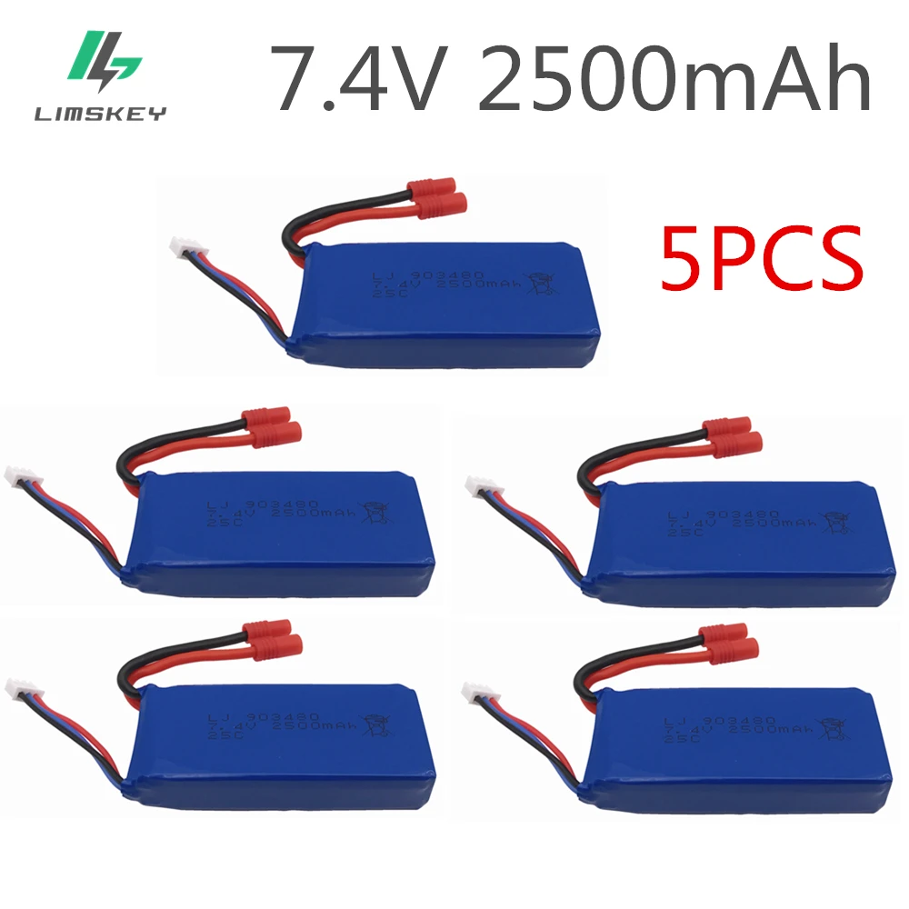 

5pcs/lot 7.4V 2500mAh Lipo Battery for Syma X8C X8W X8G Quadrocopter 7.4 V 2500 mAh high capacity Li-po battery 2S 903480