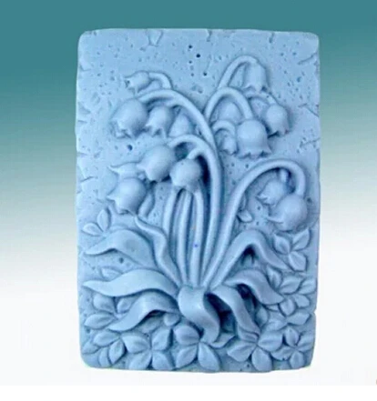 

Rectangle lily of the valley modelling silicon Cake decoration mold Cake mold manual Handmade soap mold