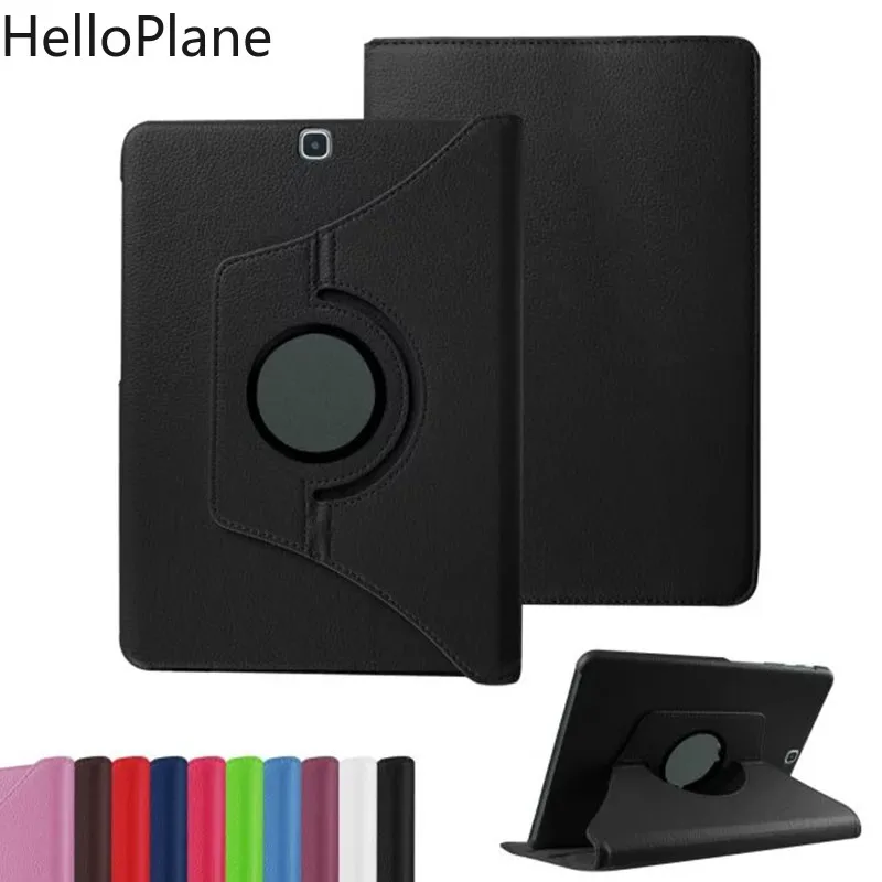 For Samsung Galaxy Tab S2 9.7 inch T810 T813 T815 T819 SM-T810 SM-T815 Tablet Case 360 Rotating Bracket Fold Stand Leather Cover