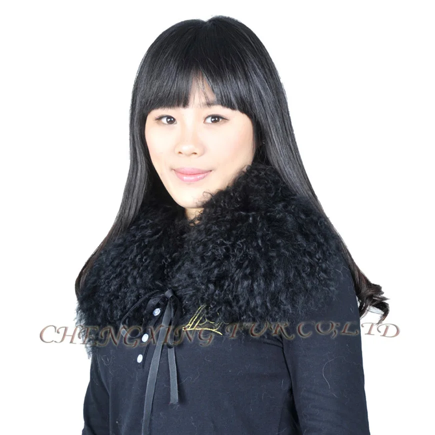 Free Shipping Collar-S6 Detachable Mongolian Lamb Fur Collar